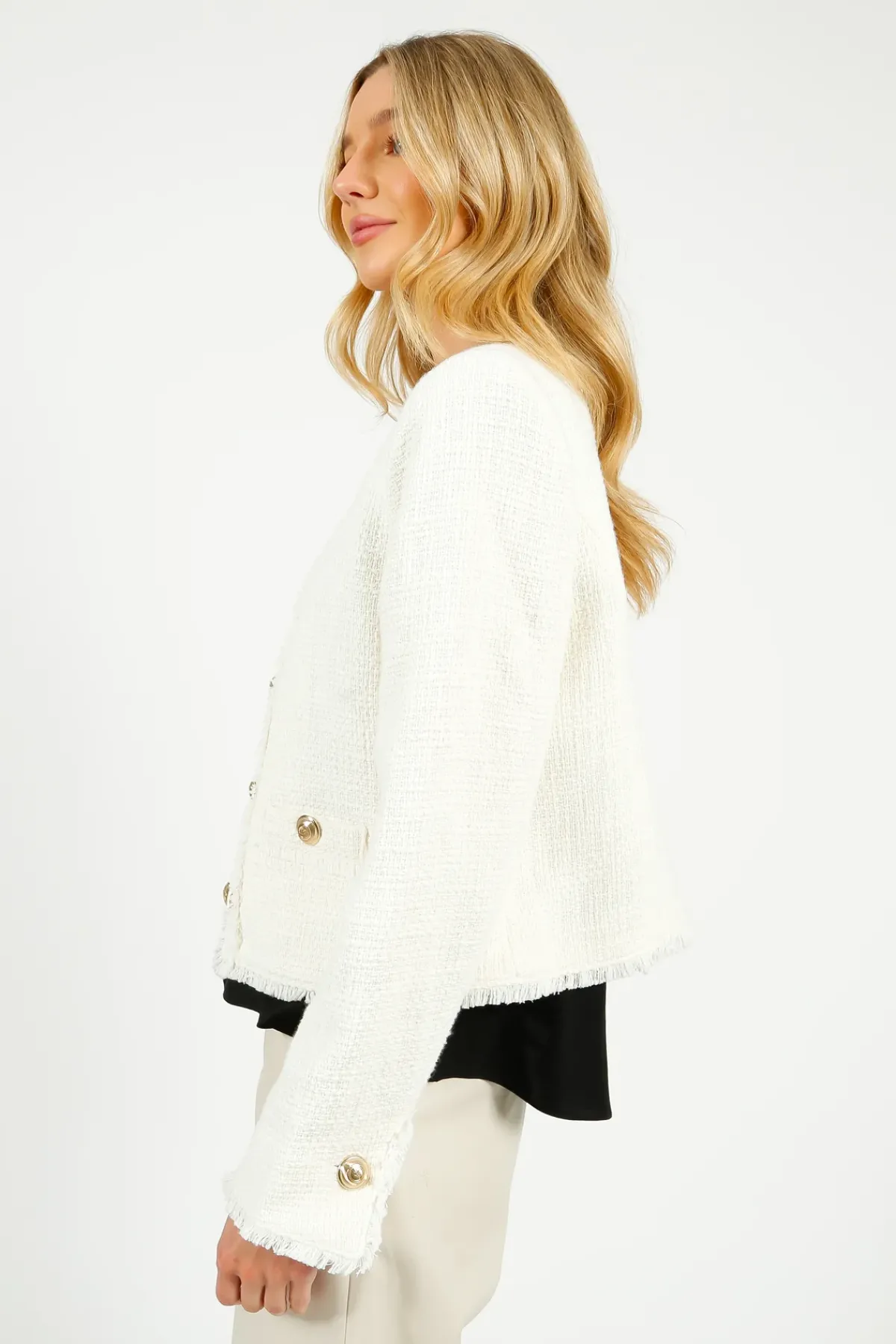 Cinq A Sept 5A7 Christie Jacket in Gardenia