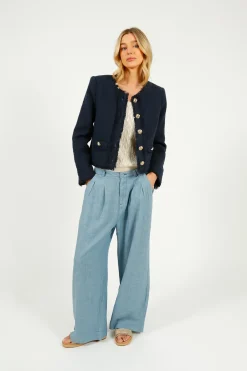 Cinq A Sept 5A7 Christie Jacket in Navy
