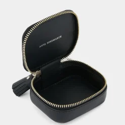 Anya Hindmarch AH Earphone Case Studded Eyes in Black