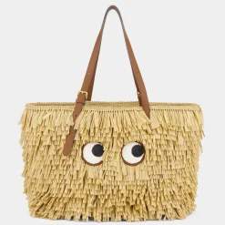Anya Hindmarch AH E/W Shag Eyes in Natural