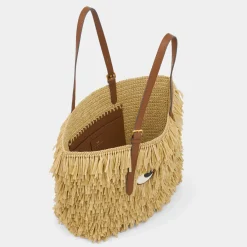 Anya Hindmarch AH E/W Shag Eyes in Natural