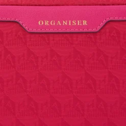 Anya Hindmarch AH Organiser Duo Pouch in Magenta
