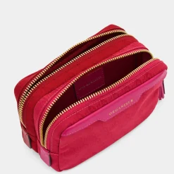 Anya Hindmarch AH Organiser Duo Pouch in Magenta