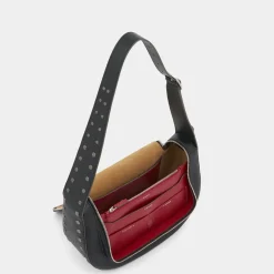 Anya Hindmarch AH Vere New Shoulder Bag with Studs in Black