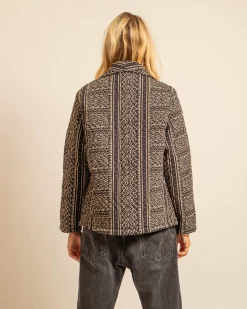 AOKYANOS Cuba Printed Mendoza Jacket in Black