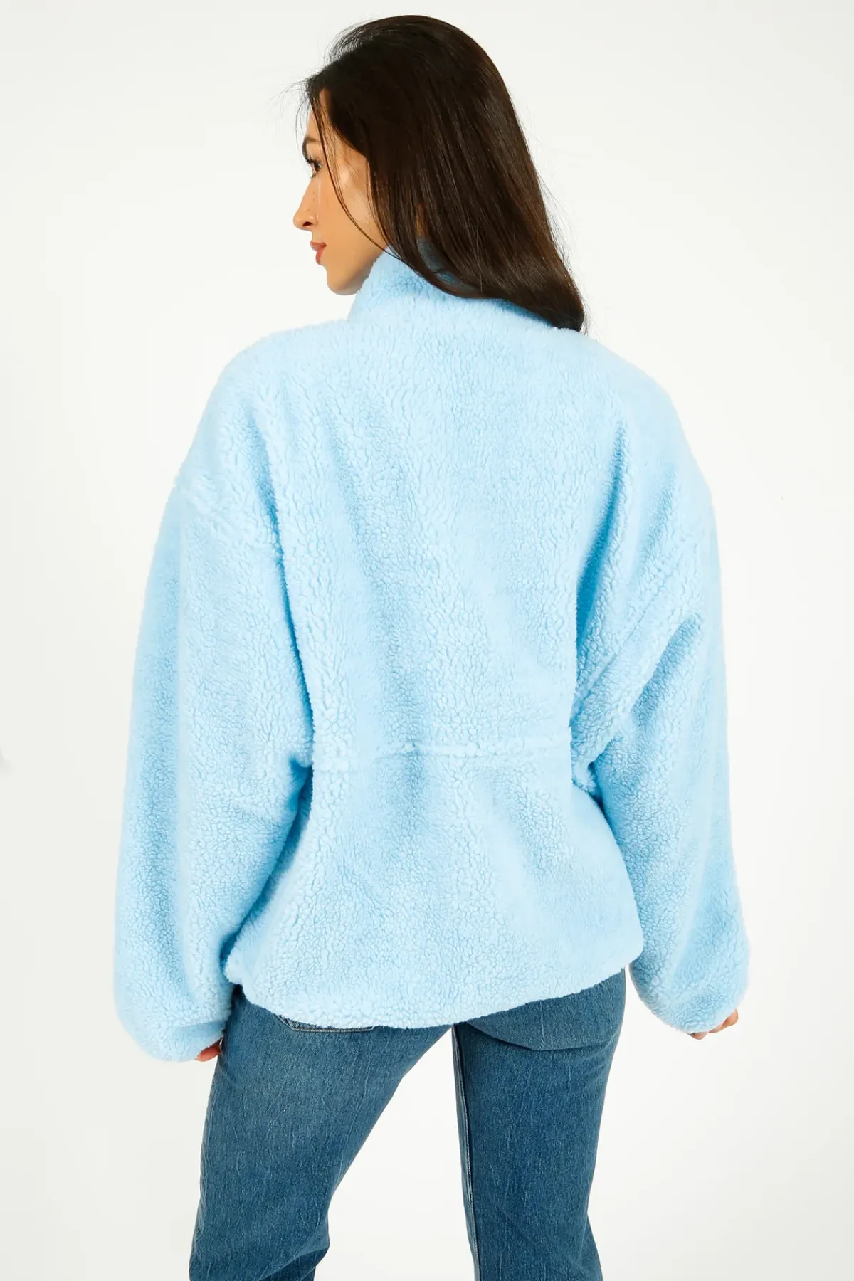 American Vintage AV Hoki Fleece Jacket in Polar Blue