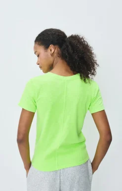American Vintage AV Sonoma 28 SS Tee in Apple Fluro