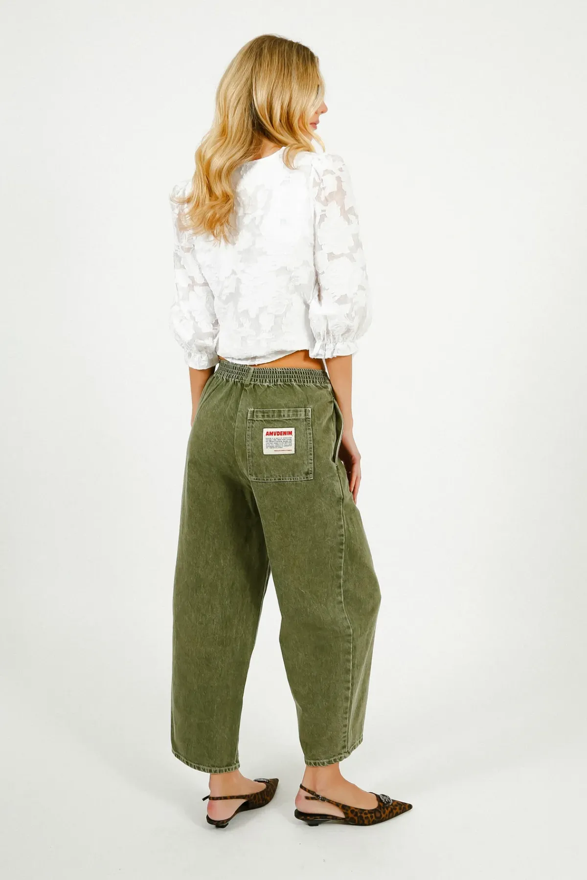 American Vintage AV Uzatown Trousers in Olive