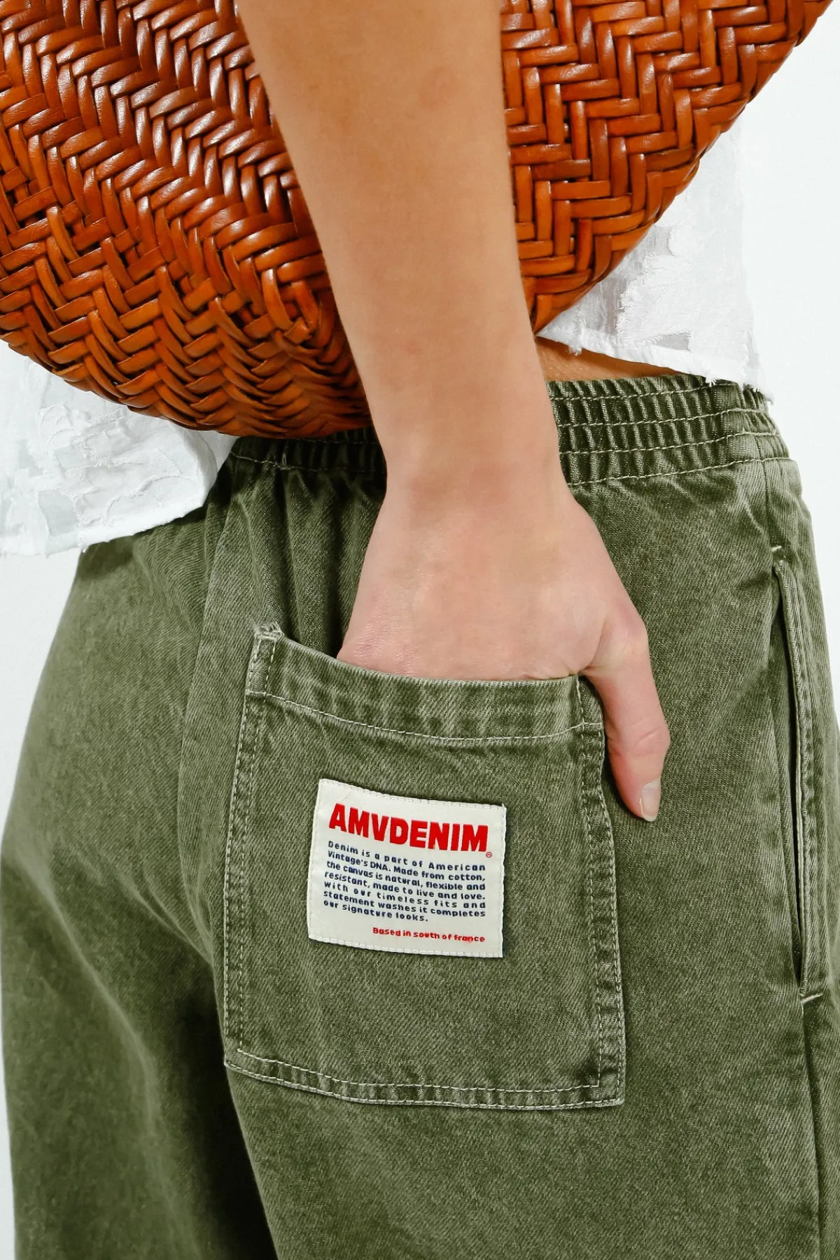 American Vintage AV Uzatown Trousers in Olive