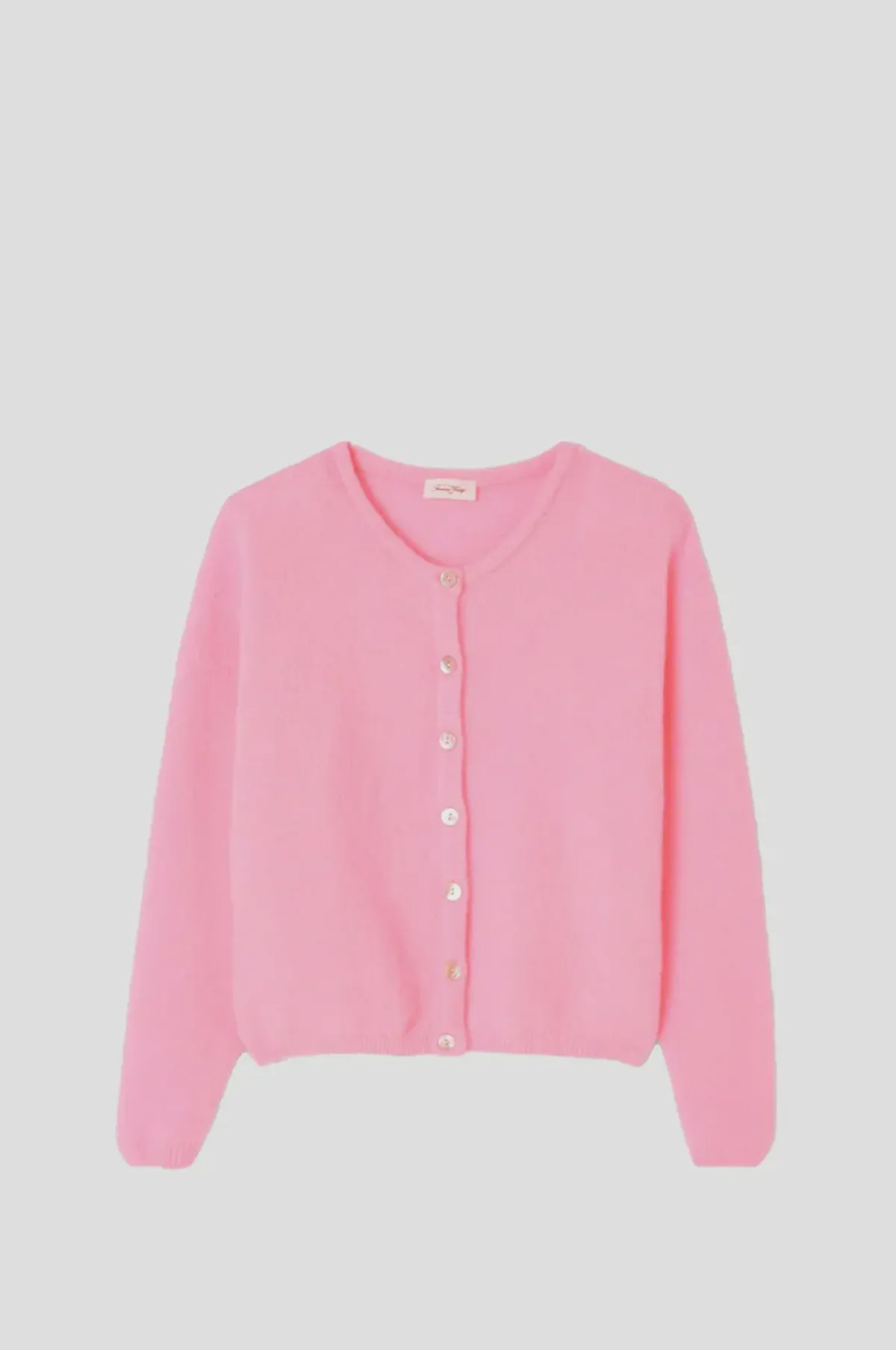 American Vintage AV Vitow Knit Cardi in Rose Chine