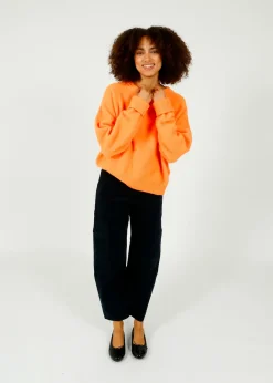 American Vintage AV Vitow Knit in Carrot Fluro