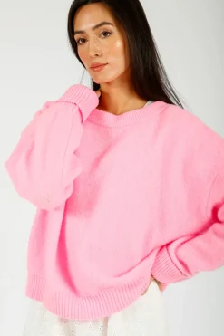 American Vintage AV Vitow Knit Jumper in Rose Chine