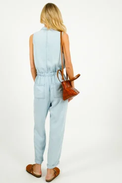 Bella Dahl BD Pocket Jumpsuit in Coastal Spray