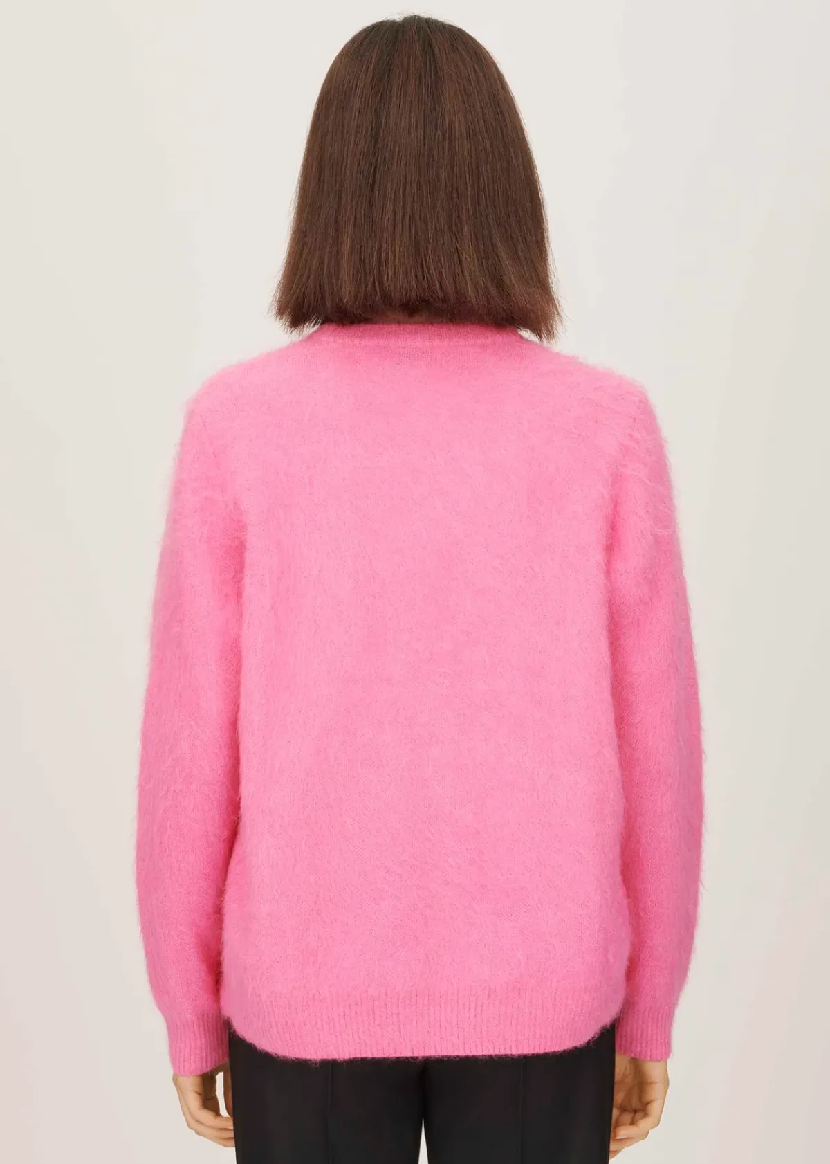 Bella Freud BF 1970 Mohair Knit in Flamingo Pink