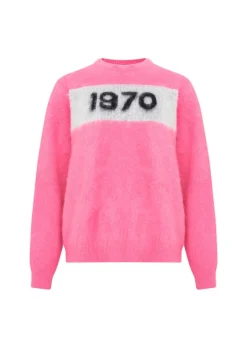 Bella Freud BF 1970 Mohair Knit in Flamingo Pink