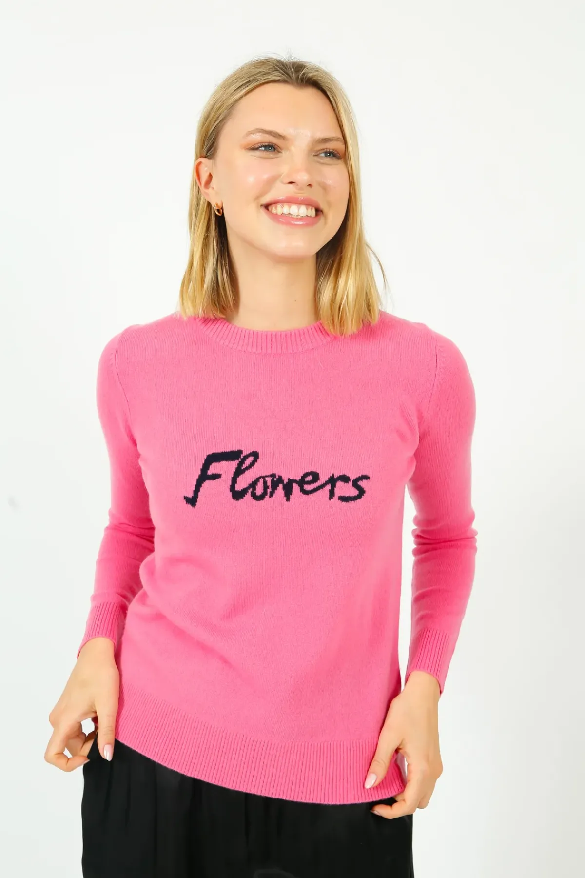 Bella Freud BF Flower Jumper in Pink