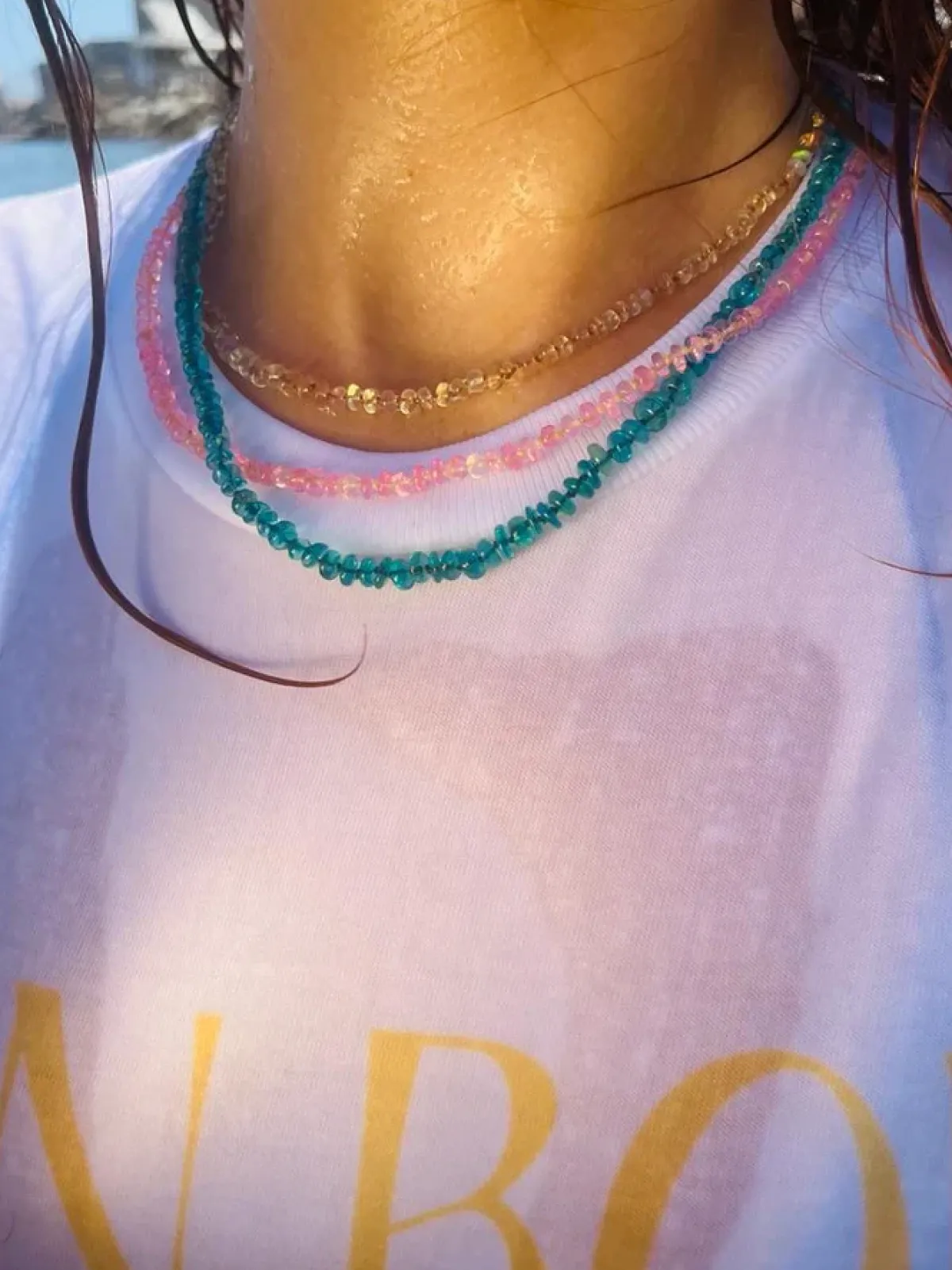 Bon Bon Jewellery Club BON BON Turquoise Fire Opal Necklace