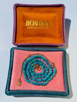 Bon Bon Jewellery Club BON BON Turquoise Fire Opal Necklace