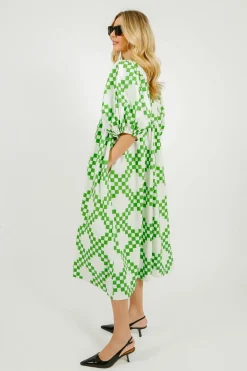 Bonte Briony Dress in Apple Green