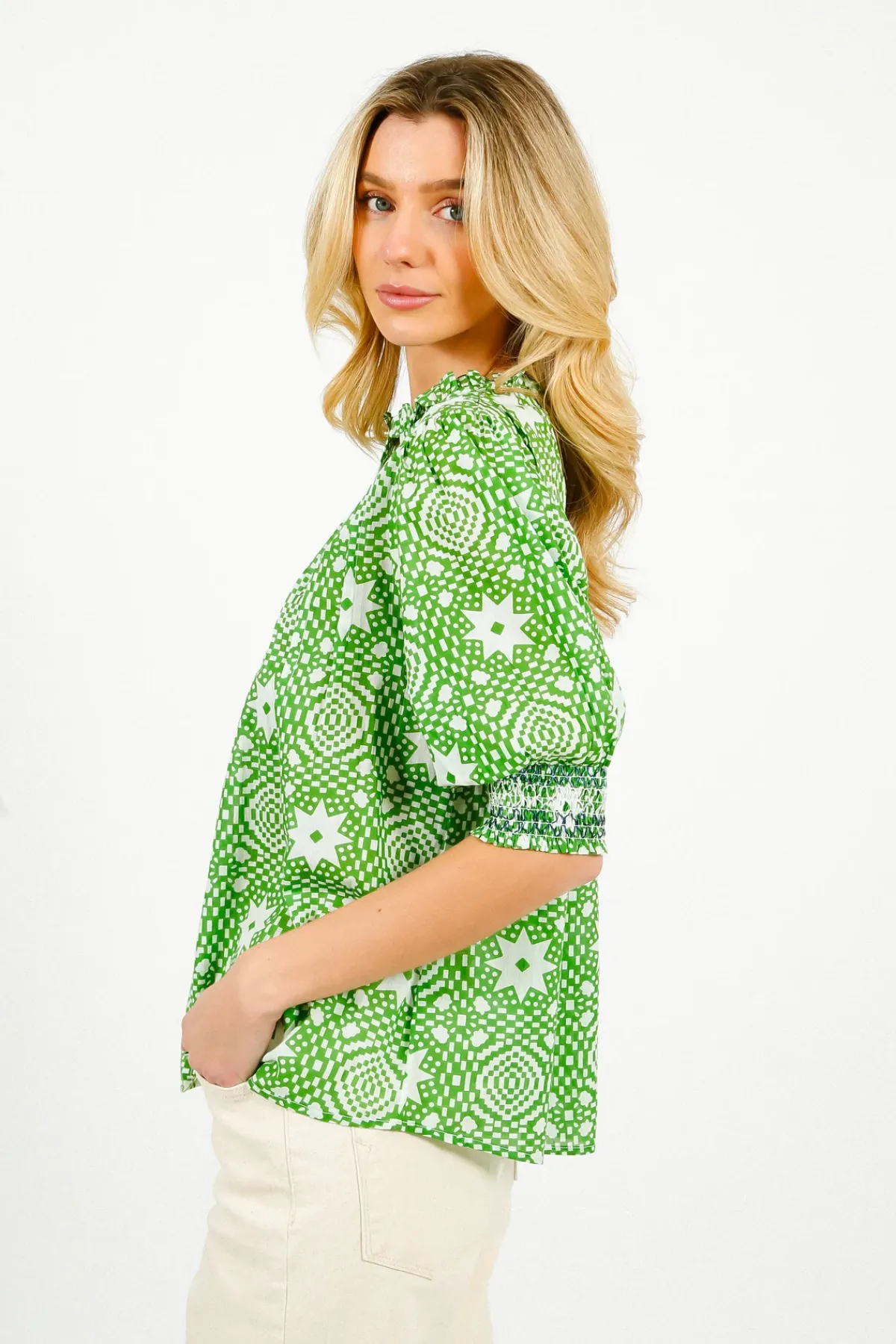 Bonte Loan Shirt in Apple Green