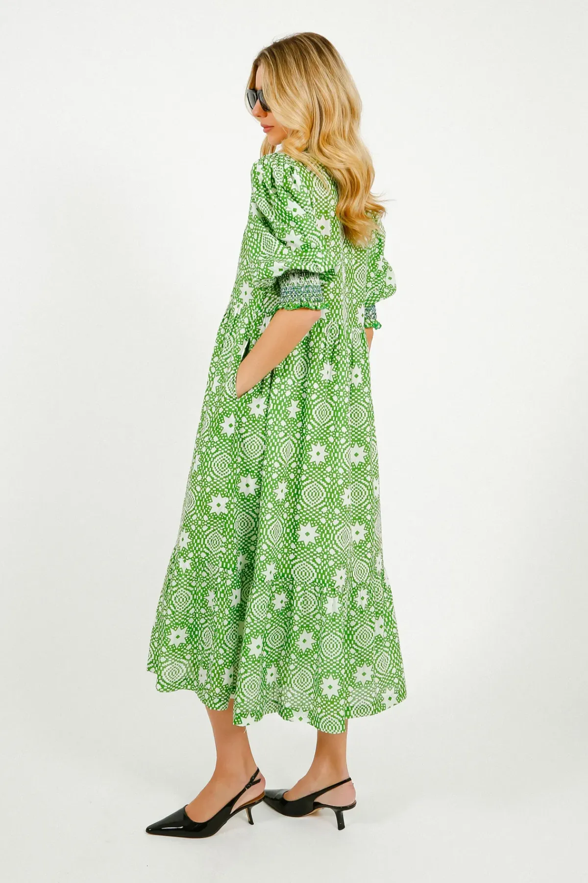 Bonte Loane Dress in Apple Green