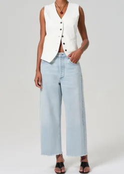 Citizens of Humanity COH Ayla Raw Hem Crop in Sailor
