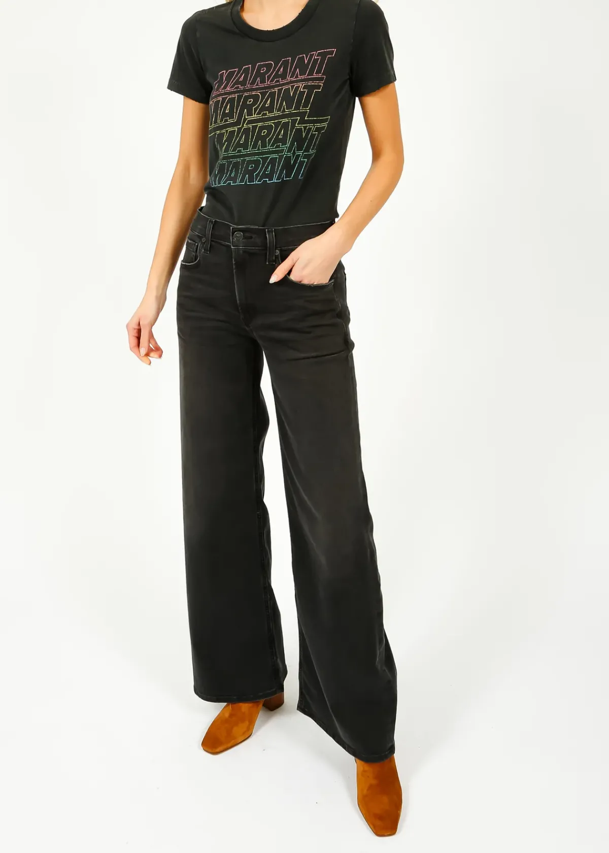 Citizens of Humanity COH Loli Mid Rise Baggy Jeans in Reflection