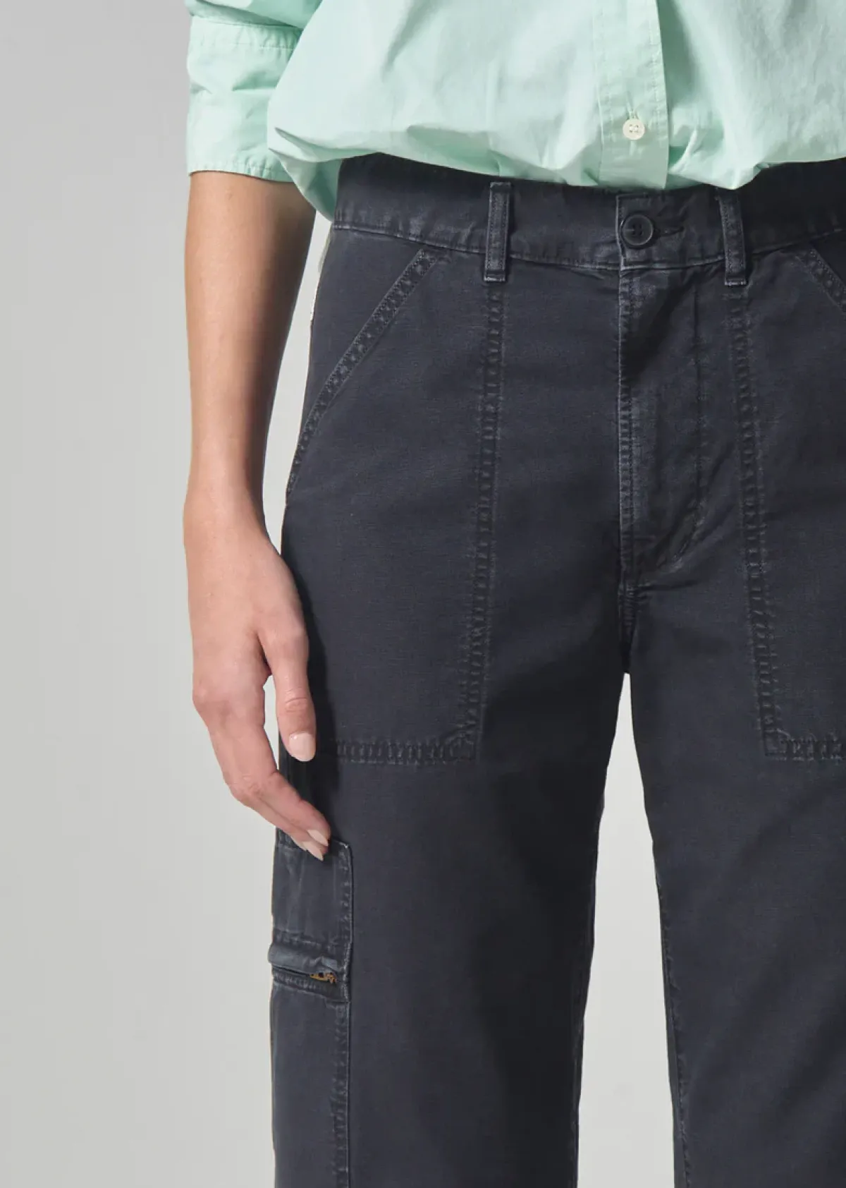 Citizens of Humanity COH Marcelle Cargo in Washed Black