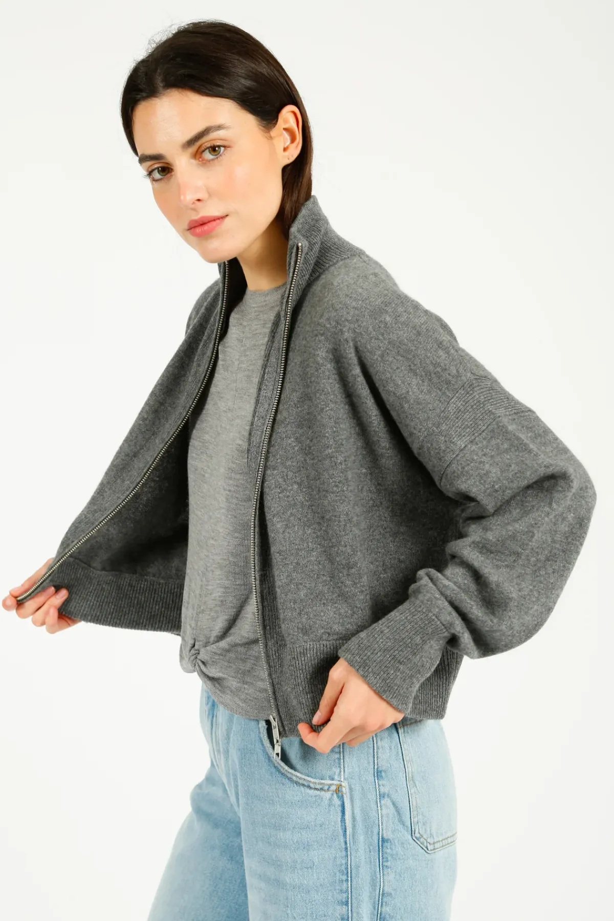 Colorush C-RUSH Toto Zip Jacket in Anthracite