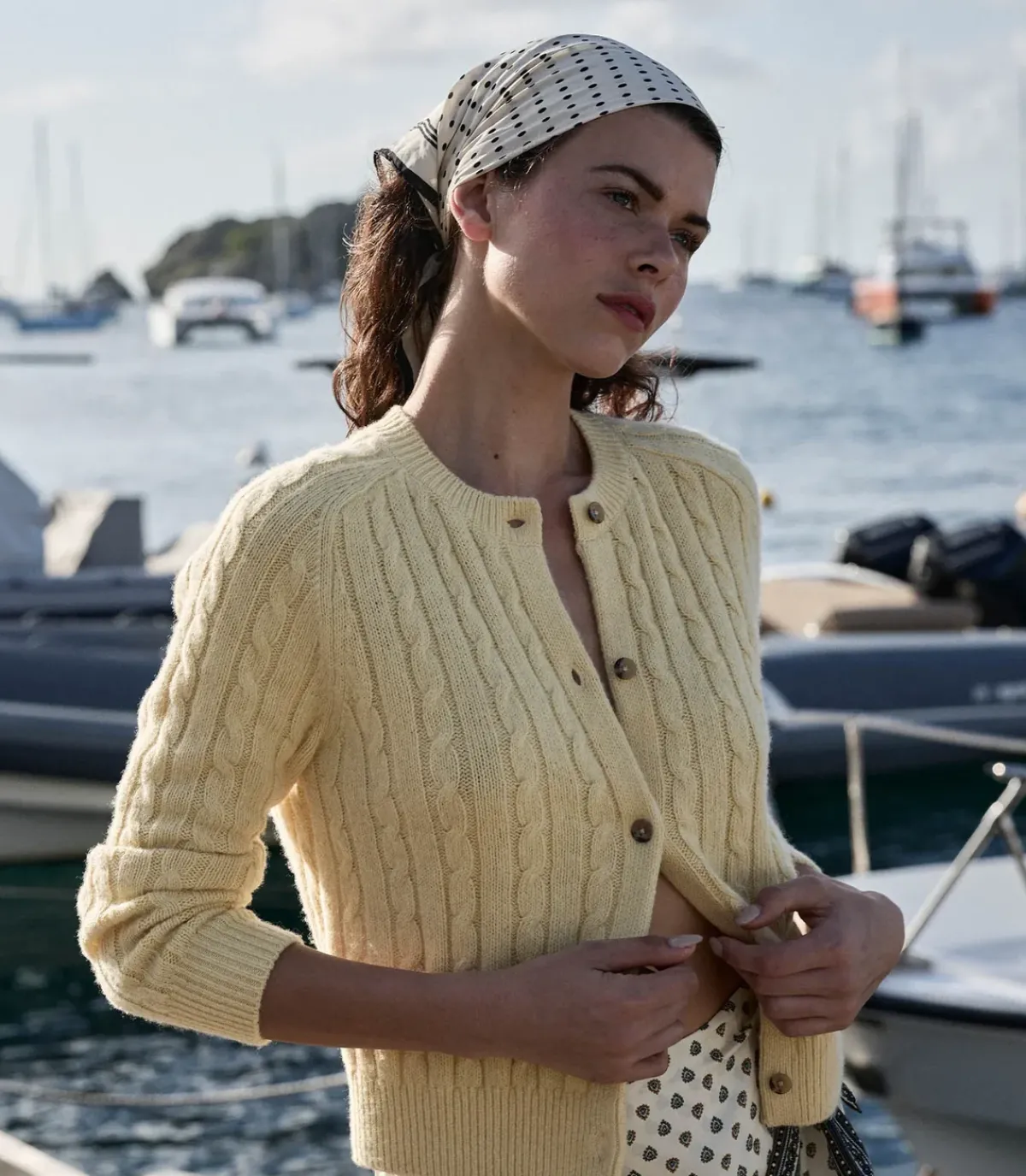 Doen Penrose Cardigan in Lemon Chiffon