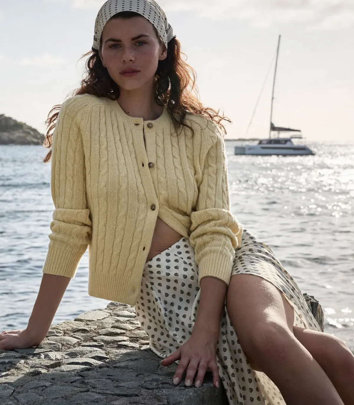 Doen Penrose Cardigan in Lemon Chiffon