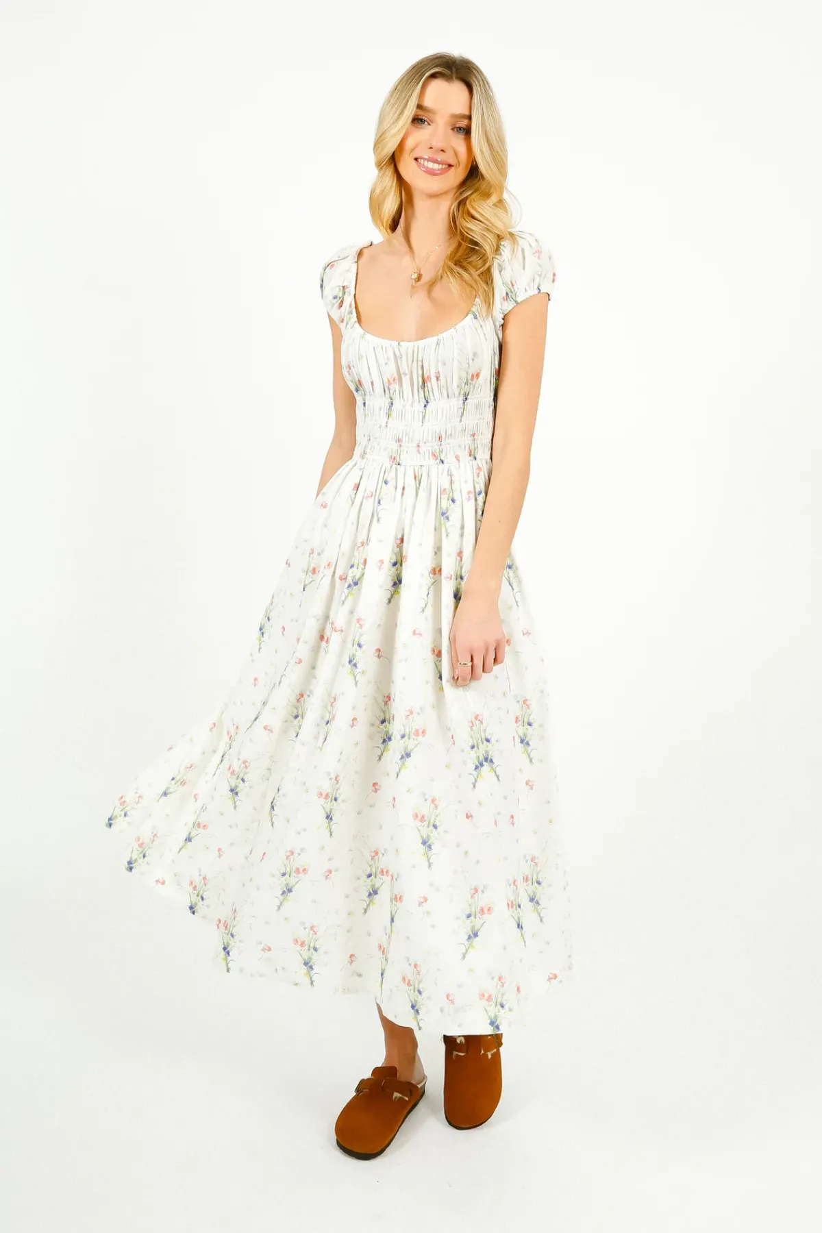 Doen Quinley Dress in Painted Bouquet