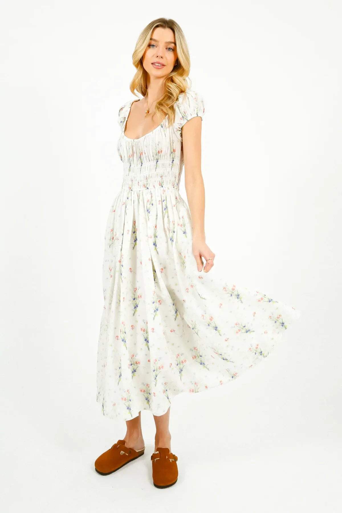 Doen Quinley Dress in Painted Bouquet