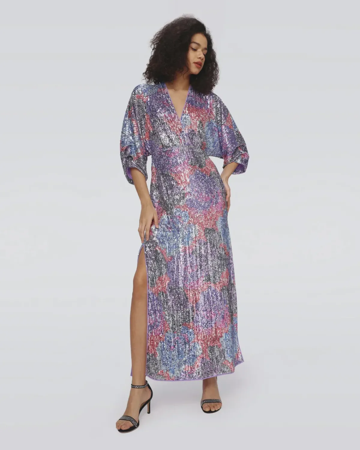 Diane Von Furstenberg DVF Jessel Dress in Rose Blue