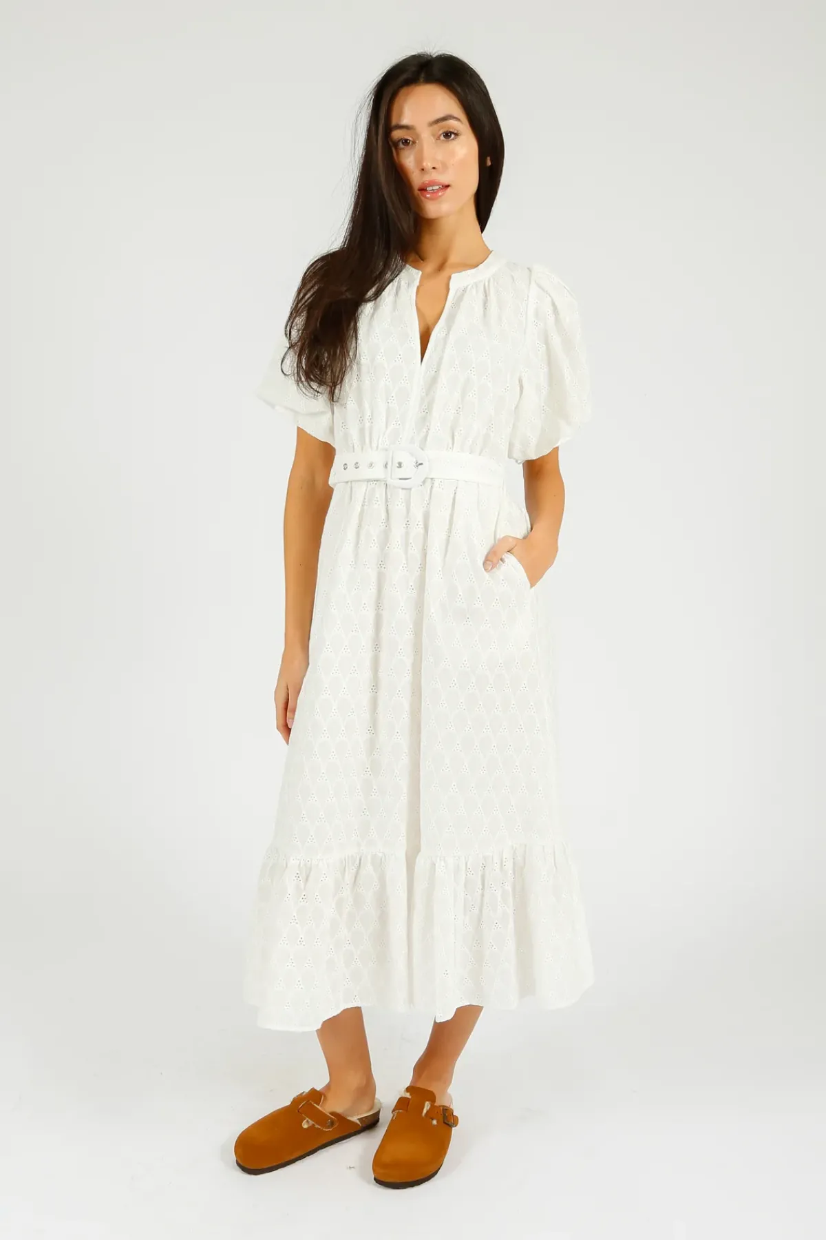Diane Von Furstenberg DVF Polina Dress in Ivory