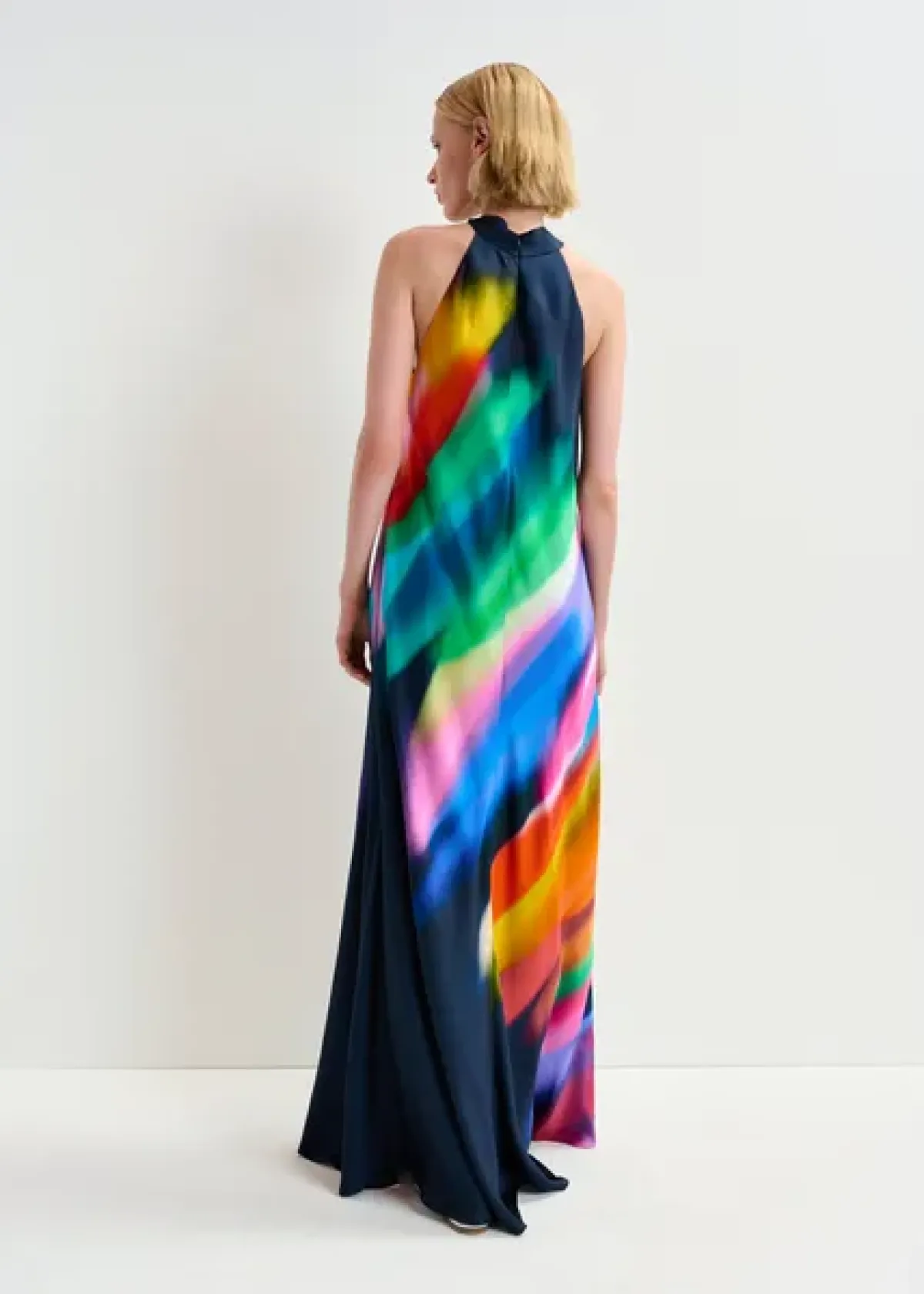 Essentiel Antwerp EA Halinki Knot Maxi Dress in Dark Sapphire