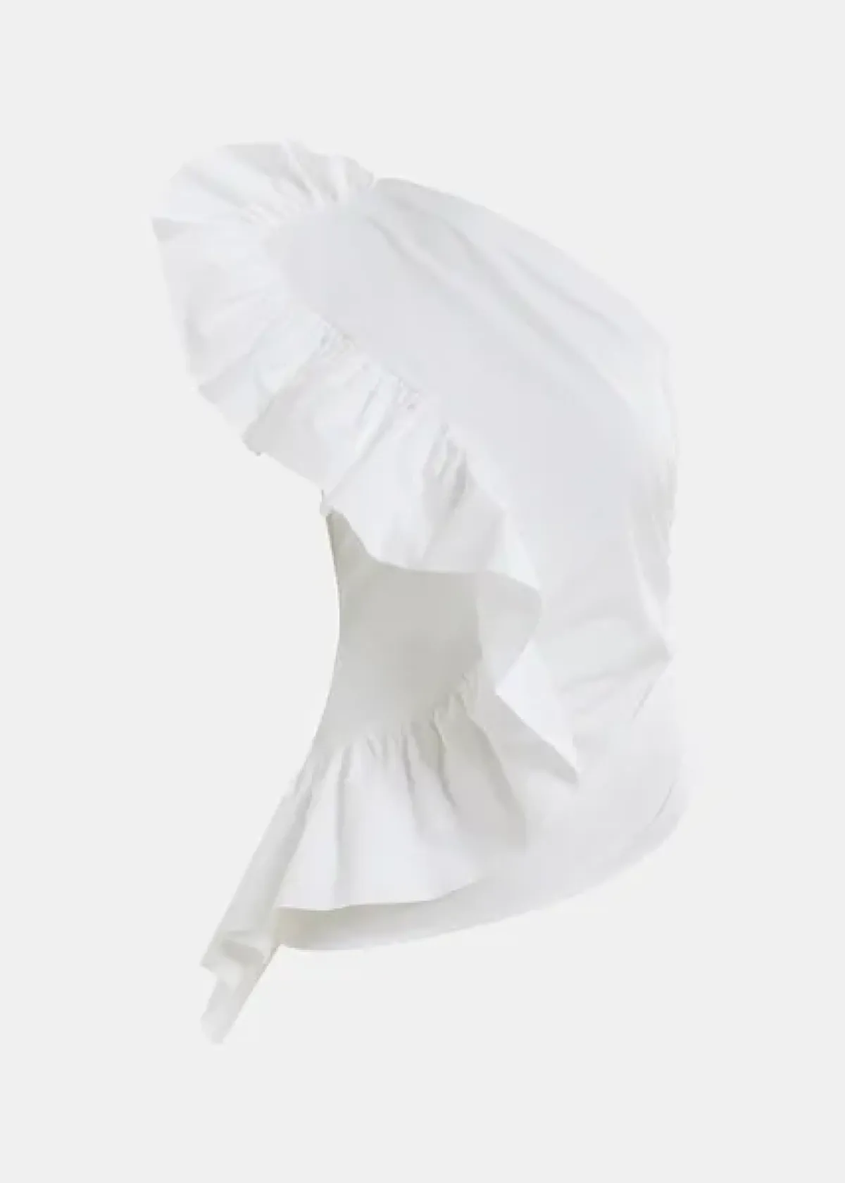 Essentiel Antwerp EA Haven Asymmetric Ruffle Top in White