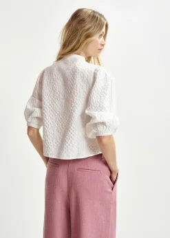 Essentiel Antwerp EA Heartfelt Embellished Shirt in White