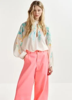 Essentiel Antwerp EA Hitrus Appliqued Top in Off White