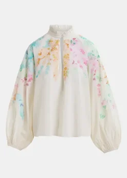 Essentiel Antwerp EA Hitrus Appliqued Top in Off White
