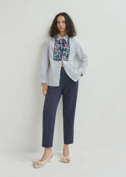 Essentiel Antwerp EA Host Carotte Leg Pants in Dark Sapphire
