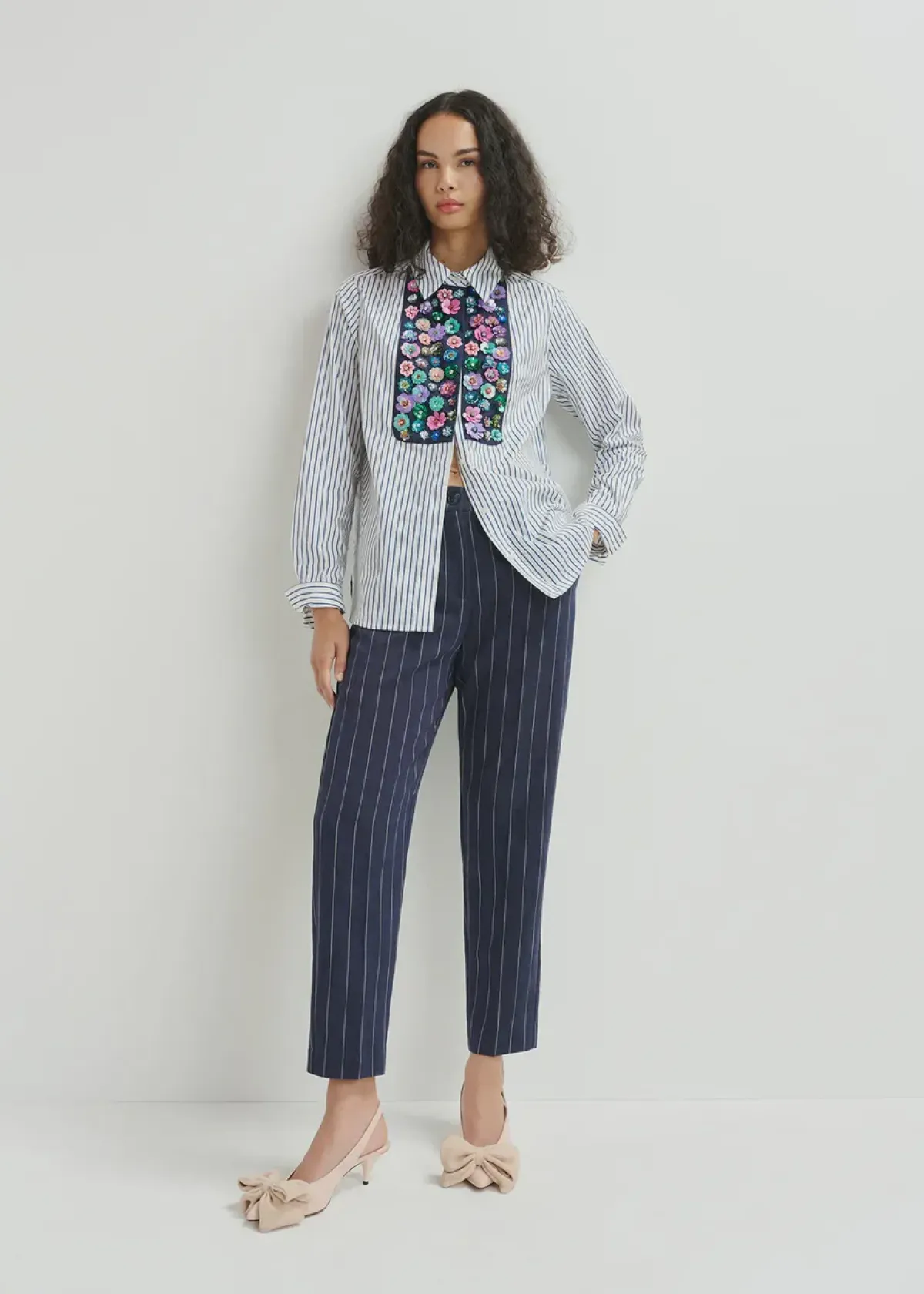 Essentiel Antwerp EA Host Carotte Leg Pants in Dark Sapphire