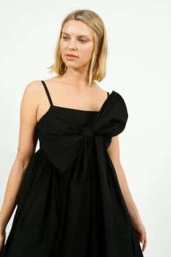 Emin Paul EP DR3209 Tie Front Dress in Black
