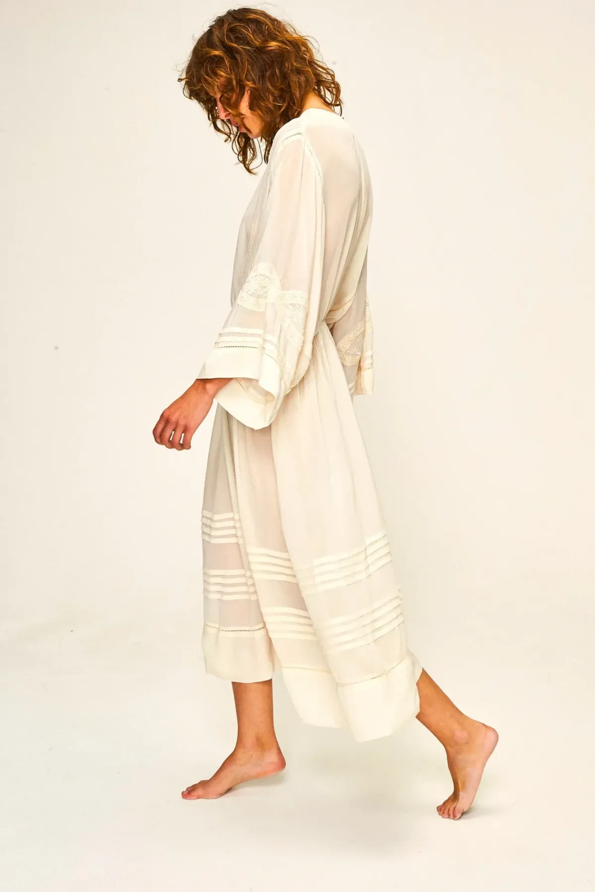 Faune Dahlia Dress in Oyster