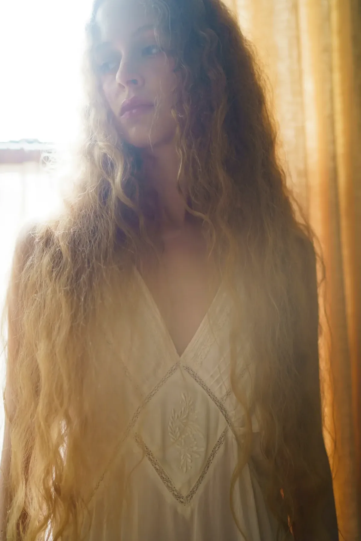 Faune Primrose Dress in Oyster