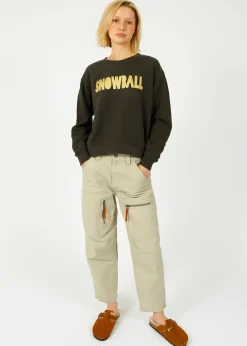 FWP By Rae FWP Snowball Sweatshirt in Grey, Gold
