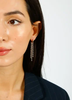 Hanka Cassy Long Earrings in Silver