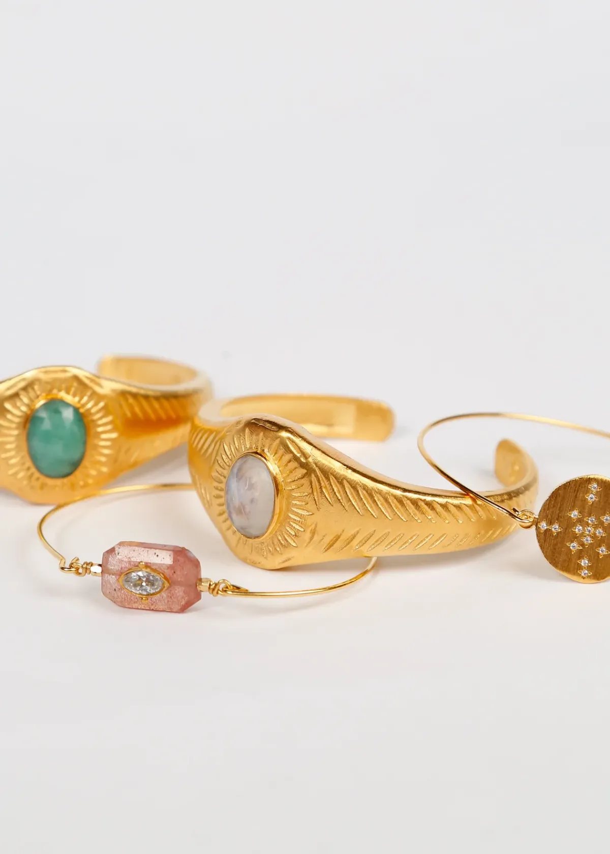 Hanka Osiris Bangle in Moonstone
