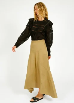 Marant Etoile IM Alona Skirt in Khaki