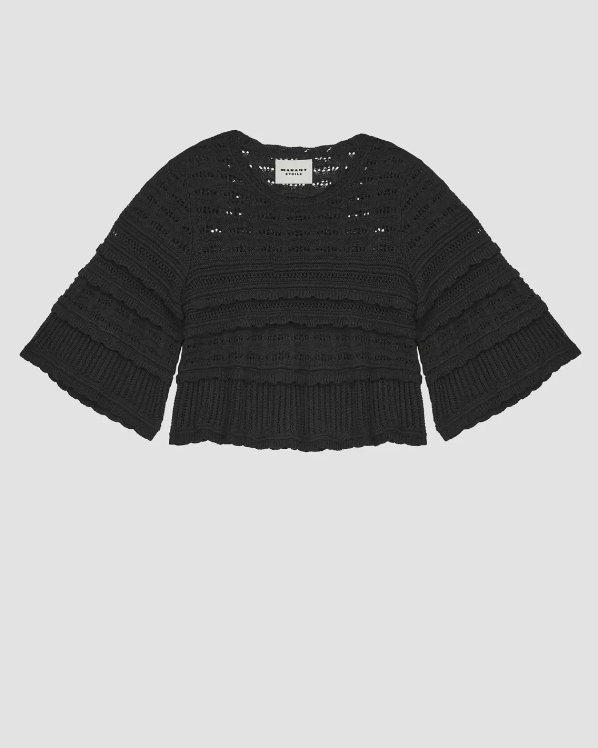 Marant Etoile IM Azelia Openwork Top in Black